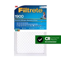 Filtrete 16 in. W X 20 in. H X 1 in. Polypropylene 1900 MPR Pleated Allergen Air Filter 1 pk
