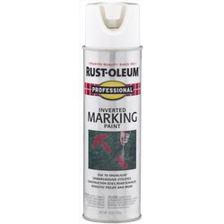 Rust-Oleum Professional White Inverted Marking Paint 15 oz