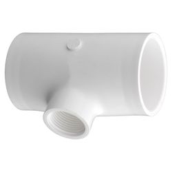 Charlotte Pipe Schedule 40 1-1/4 in. Slip X 1-1/4 in. D Slip PVC Reducing Tee 1 pk