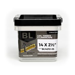 Big Timber No. 14 Sizes X 2-1/2 in. L Hex Drive Hex Washer Head Coarse Timber Screws