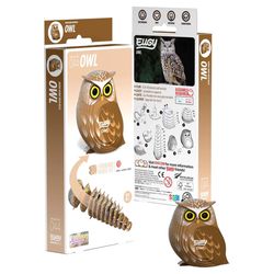 Safari Ltd. Eugy Owl 3D Puzzle Brown