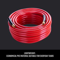 CRAFTSMAN 50 ft. L X 3/8 in. D PVC Air Hose 300 psi Red