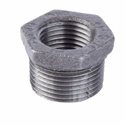 STZ Industries 4 in. MIP each X 3 in. D FIP Black Malleable Iron Hex Bushing