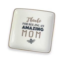 Trinket Dishes Amazing Mom Tray Ceramic 1 pk