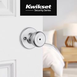 Kwikset Tylo Satin Chrome Privacy Lockset 1-3/4 in.