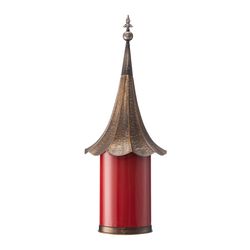 Glitzhome 32 in. H X 12.25 in. W X 12.25 in. L Metal Bird House