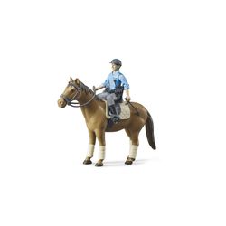 Bruder Bworld Police On Horseback Toy Multicolored