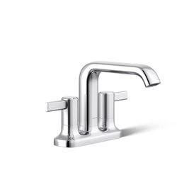 Sterling Agosti Polished Chrome Contemporary Centerset Bathroom Sink Faucet 4 in.
