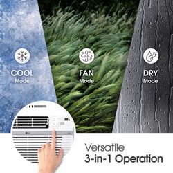 LG 8000 BTU 115 V WIFI Window Air Conditioner w/Remote 350 sq ft