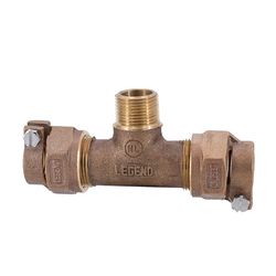 Legend Valve 3/4 in. Pack Joint Pattern X 3/4 in. D MNPT Bronze Cast Bronze Tee