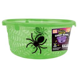 Magic Seasons Translucent LED Spiderweb Candy Bowl 1 pk (RANDOM COLOR)