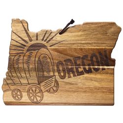 Totally Bamboo Rock and Branch 14.5 in. L X 10.75 in. W X 0.63 in. Acacia Wood Oregon State Serving