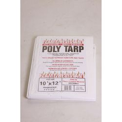 King Tarpaulin 15 ft. W X 20 ft. L Poly Tarp White