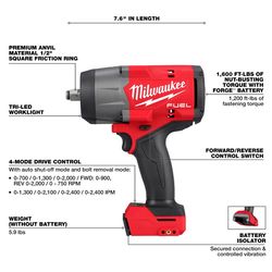 Milwaukee Impact Wrench & Battery Bundle