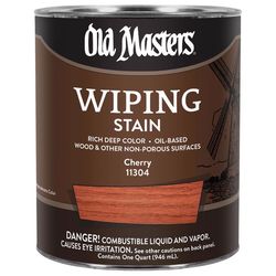 Old Masters Semi-Transparent Cherry Oil-Based Wiping Stain 1 qt