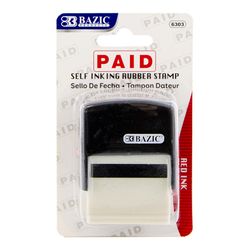 Bazic Products Paid Self Ink Stamp Plastic 1 pc