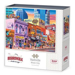 Boardwalk Nashville Music City Jigsaw Puzzle Multicolored 500 pc