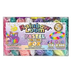 Rainbow Loom Treasure Box Pastel Bracelet Making Kit Multicolored