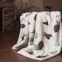 Carstens Inc 68 in. H X 68 in. L Multicolored Polyester Throw Blanket