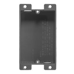 Gardner Bender 4.25 in. Rectangle PVC 1 gang Electrical Box Gray