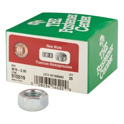 HILLMAN M16-2.00 mm Zinc-Plated Steel Metric Hex Nut 1 pk