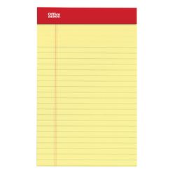Office Depot 5 in. W X 8 in. L College Ruled Wire Bound Perforated Writing Pads