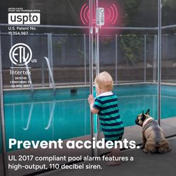 Techko White Plastic Safe Pool Alarm