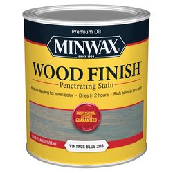 Minwax Wood Finish Semi-Transparent Vintage Blue Oil-Based Penetrating Wood Stain 1 qt