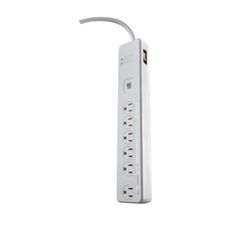 Southwire Woods 5 ft. L 6 outlets Smart-Enabled Power Strip w/Surge Protection White 1080 J