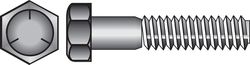HILLMAN 7/16 in. D X 1-1/4 in. L Heat Treated Zinc Steel Hex Head Cap Screw 50 pk