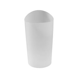 Rubbermaid Spa Works 2.25 gal Clear Plastic Vanity Wastebasket