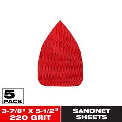 Diablo SandNet 5-1/2 in. L X 3-7/8 in. W Ceramic Blend 220 Grit Ultra Fine Sanding Pad