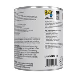 Flex Seal Family of Products Flex Seal White Liquid Rubber Sealant Coating 16 fl. oz.