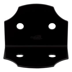 National Hardware Hartley 3.5 in. H X 5 in. W X 3.5 in. D Black Steel Corner Brace