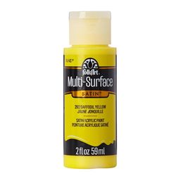 FolkArt Satin Daffodil Yellow Hobby Paint 2 oz