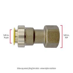 QuickFitting Push to Connect 5/8 in. PTC in. Brass Connector