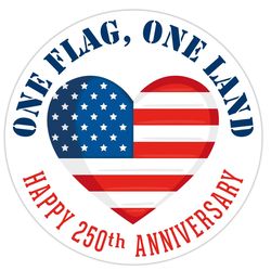 Fan Creations One Flag One Land Sticker Vinyl 1 pk