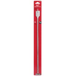 Milwaukee 1 in. D X 16 in. L Flat Boring Auger Bit Carbon Steel 1 pc