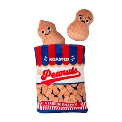Pet Shop by Fringe Studio For Dog Assorted Plush Nut in but Fun Dog Toy 1 pk