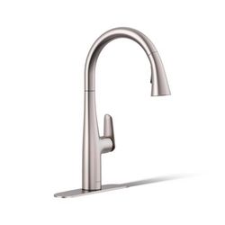Sterling Fiume One Handle Vibrant Stainless Pull-Down Kitchen Faucet