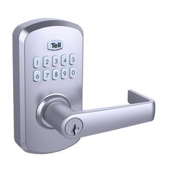 Tell Satin Chrome Steel Electronic Keypad Entry Lock