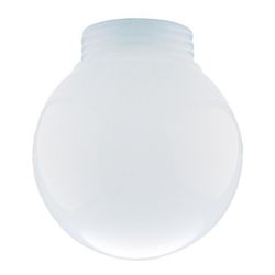 Westinghouse Threaded Neck White Glass Globe 1 pk