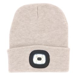 Night Scope Rechargeable LED Beanie Oat One Size Fits Most