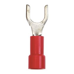 Jandorf 22-18 Ga. Insulated Wire Spade Terminal Red 5 pk