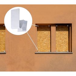 Ace Galvanized Silver Steel Hurricane Board-Up Clip For Measure width and height of the window openi