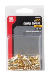 Gardner Bender 18-10 Ga. Solid Copper/Stranded Crimp Connectors Gold 100 pk