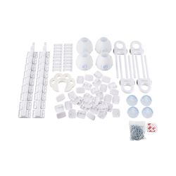 North States Toddleroo White Plastic Childproofing Kit 65 pk
