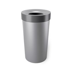 Umbra Vento 16.5 gal Gray Polypropylene Trash Can