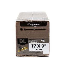 Big Timber No. 17 Sizes X 9 in. L Hex Drive Hex Washer Head Coarse Timber Screws