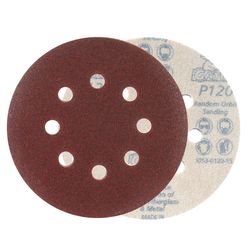 Ace 5 in. Aluminum Oxide Hook and Loop Sanding Disc 120 Grit Fine 50 pk